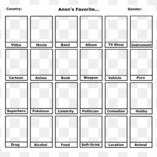 201kib, 1303x1247, Anons Favorite - Anons Favorite Thing Template Clipart