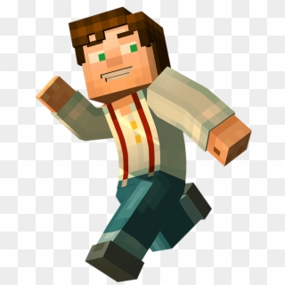 Story Mode / A Present Idea From The @nytimes 2015 - Minecraft Story Mode Render Clipart