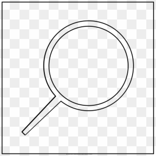 Search Button Coloring Page - Circle Clipart