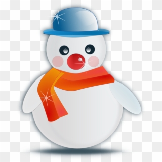 Snowman Glossy Clipartist - Cartoon Snow Man Png Transparent Png