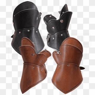 Decius Leather Gauntlets - Medieval Leather Gauntlets Clipart
