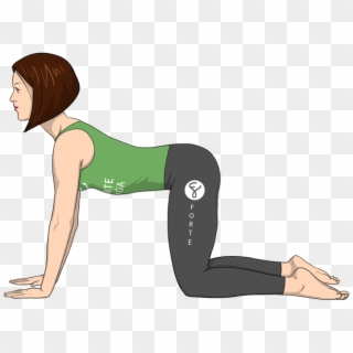 Cow Pose Forte Yoga Clipart