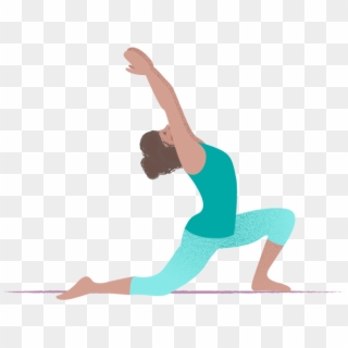 Anjaneyasana, Low-lunge, A Yoga Pose For After A Run - Pilates Clipart