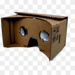 Google Cardboard Vr Headset , Png Download - Virtual Reality Paper Glasses Clipart
