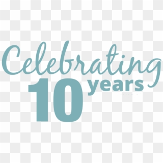 Celebrating 10 Years Clipart