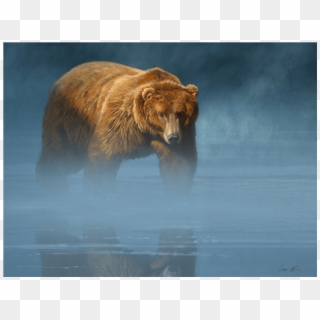 “grizzly Encounter” Poster - Aaron Blaise Bear Clipart