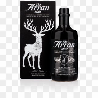 Arran White Stag Bottle And Box - Arran White Stag Fourth Release Clipart