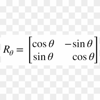 R \theta = \begin{bmatrix} \cos \theta & \sin \theta - Fotojornalismo Clipart