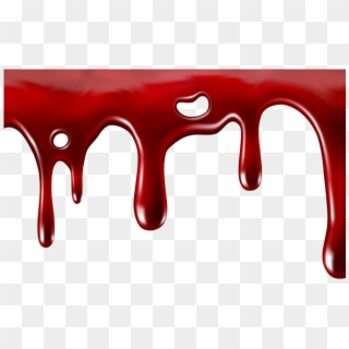 Blood Clipart Ooze - Blood Dripping Transparent Background - Png Download