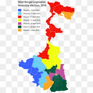 2016 West Bengal State Assembly Polling Dates - West Bengal Lok Sabha Seats Clipart