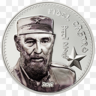 2017 1000 Togrog 1 Oz Pure Silver Coin - Fidel Castro Coin Clipart