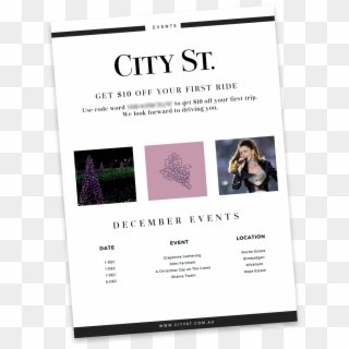 City Street / / City St Pdf Mockup Transparent - Flyer Clipart