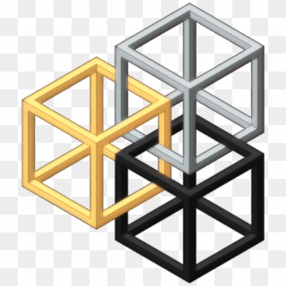 #geometrical #shapes #figuras #geométricas #cubos #cubes - Geometric Cube Png Clipart