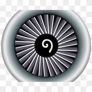 Airplane Clipart Turbine - Engine Airplane Clipart - Png Download