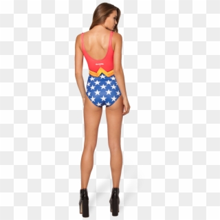 Chica Bikini Espaldas - Captain America Bikini Clipart