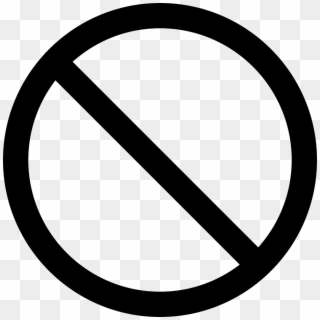 Not Allowed Symbol Comments - Do Not Icon Clipart