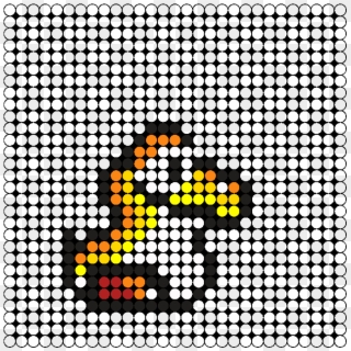 Yoshijaune - Winnie The Pooh Small Perler Bead Pattern Clipart