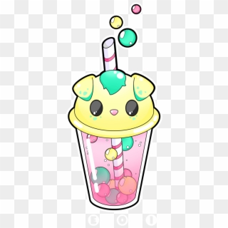 This Will Certainly Became A Tshirt Design, I Just - Cute Bear Bubble Tea Clipart