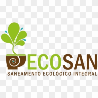 Logtipo Ecosan Original Fundo Transparente - Graphic Design Clipart