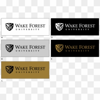 Logo Guidelines One Color - Wake Forest University Clipart