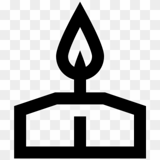 The Icon Is A Simplified Depiction Of A Short Candle, - Sign Clipart