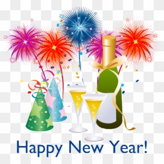 Png Free Copy - Happy New Year Vector Png Clipart