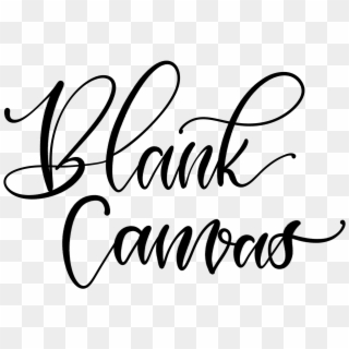 Blank Canvas Logo - Calligraphy Clipart