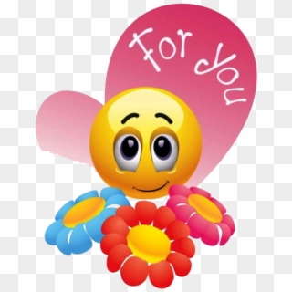 Flowers And Smiley Faces , Png Download - My Heart For You Emoji Clipart