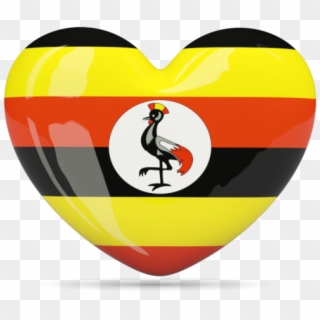 Uganda Flag Png Download Image - Uganda Flag Heart Clipart