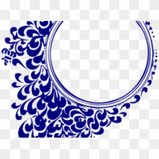 Dark Blue Clipart Royal Blue Wedding - Blue Circle Design Logo - Png Download