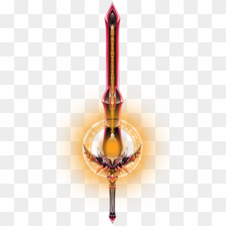 Crimson Lotus, Sword Form W/ Circle - Racket Clipart