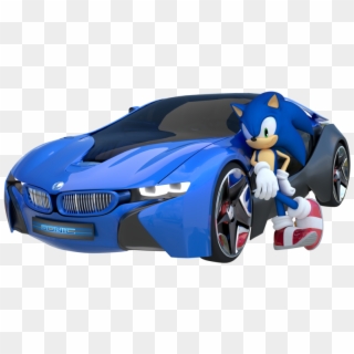 Sonic & Sega All-stars Racing Sonic 3d Blast Sonic - Sonic The Hedgehog Cars Clipart