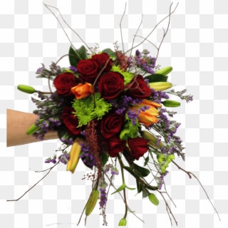 Modern Gathered Wedding Flowers - Bouquet Clipart