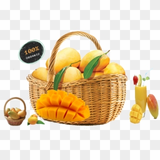 Natural Taste From Dakle Farm - Mango In Basket Clipart