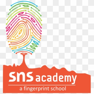 A Fingerprint School - Sns Academy Logo Clipart