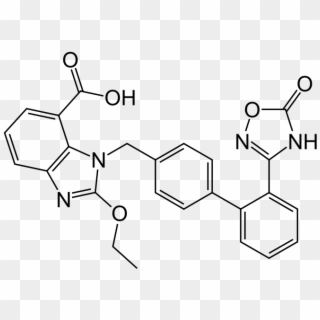 Azilsartan - Svg - Candesartan Structure Clipart