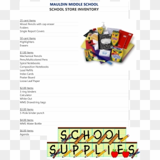School Store Inventory Main Image - Off School Supplies Clipart
