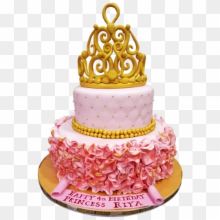Girl Crown Base Cake - Cake Decorating Clipart
