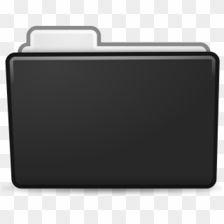 Black Folder Icon Png - Black Folder Icon Hd Clipart