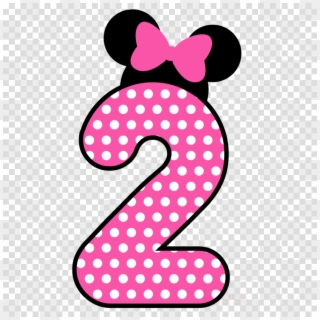 2 Minnie Png Clipart Minnie Mouse Mickey Mouse Clip - Number 2 Minnie Mouse Transparent Png