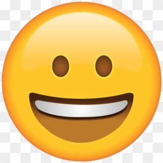 Happy Shocked Face - Smiley Face Emoji Clipart