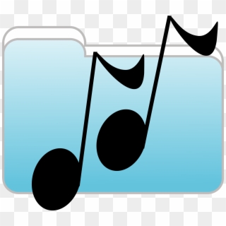 Anonymous Music Folder Icon - Sheet Music Folder Icon Clipart