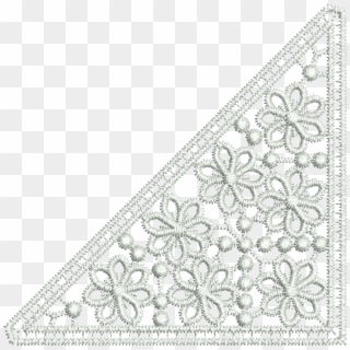 Flower Lace Insert - Crochet Clipart