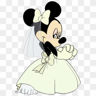 Vector Library Download Disney Babies Clip Art To Mickey - Minnie Bride - Png Download