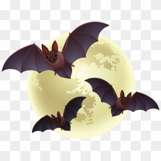 Creepy Bats Halloween - Transparent Halloween Png Clipart