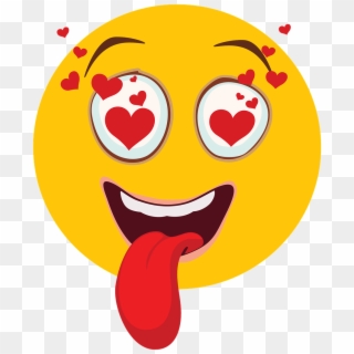 Heart Eyes Kissy Face Emoji Clipart