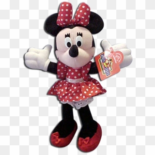 Large Minnie Mouse Plush Doll Disney Stuffed Toy - Minnie Mouse Stuff Toy Png Clipart