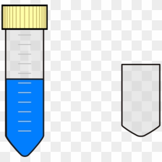 Falcon Test Tube With Blue Nutrient Media Svg Clip - Png Download