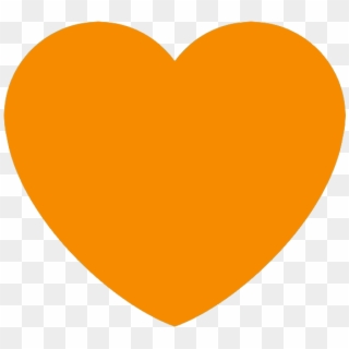 Orange Heart Discord Emoji - Orange Heart Emoji Discord Clipart