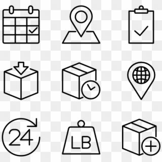Logistics - Infographic Icons Free Clipart
